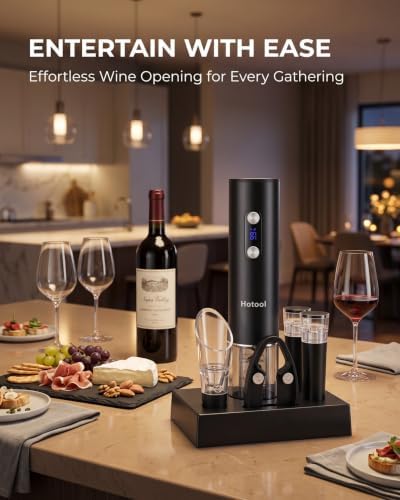 Rechargeable Electric Wine Opener Gift Set with LED Display