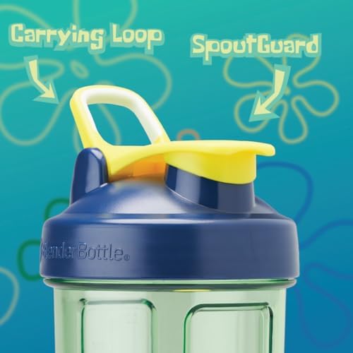 BlenderBottle SpongeBob ProSeries Tritan Shaker Bottle 28 oz Blue - Image 2