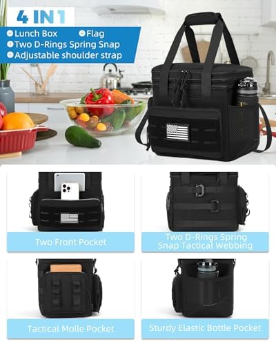 Lunch Bag & Lunch Box for Men - Tactical Large Soft