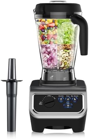 1500w Blender for Kitchen with Pre-set Blending Programs, 64oz Heavy Duty Profession-grade Blender for Smoothies, Soups, Dips, Nut Butters, BPA-Free Tritan Jar