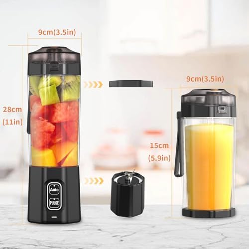 Portable Blender, Personal Blenders with Pulse Mode, Smoothie & Shake Maker - Image 7