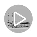 2 Tier Fruit Basket for Kitchen Counter with 2 Banana Hangers for Corner
