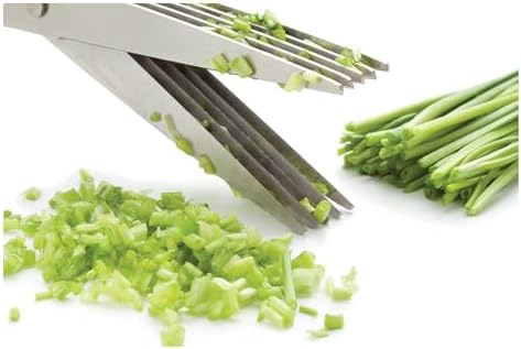 5-Blade Herb Scissors and Kitchen Shears, Cat Cora Approved, Stainless Steel Blades
