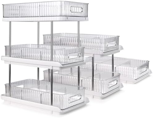 3-Tier Under Sink Organizer – Pull-Out Storage for Kitchen & Bathroom – Under Bathroom Sink Organizer, Under Sink Organizer Storage, Under Cabinet Storage Organizer