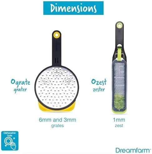 Dreamfarm Kitchen Grater Set - Black, Green & Yellow, Set of 2 - Image 7