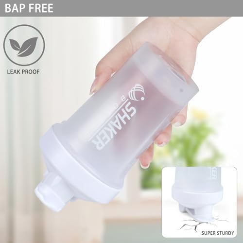400ml Protein Shaker Bottle,Gym Small Shakes Cup with Mixing Ball - Image 5