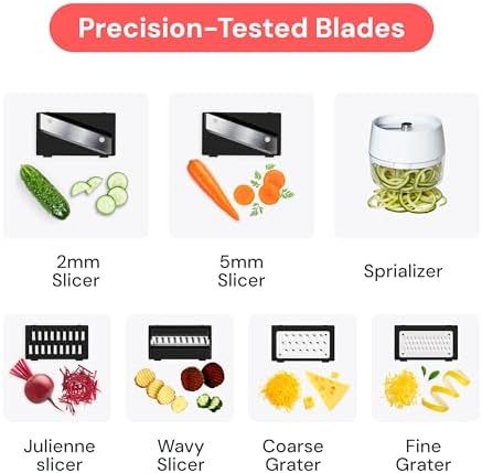 Fullstar Pro Mandoline Vegetable Slicer, 9-in-1 Kitchen Prep Tool - Image 4