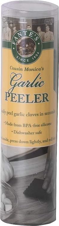 Fantes 43836 Silicone Garlic Peeler Tube, Green, The Italian Market Original Since 1906 5 x 1.5-inches by Fantes