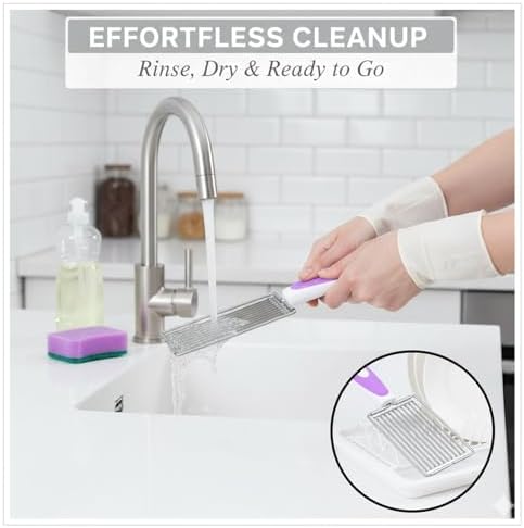 2 Pack Luncheon Meat Slicer, Stainless Steel Spam & Egg Cutter, Multipurpose Kitchen Slicing Tool with Non-Slip Handle for Soft Foods, Cheese, Tomatoes - Image 4