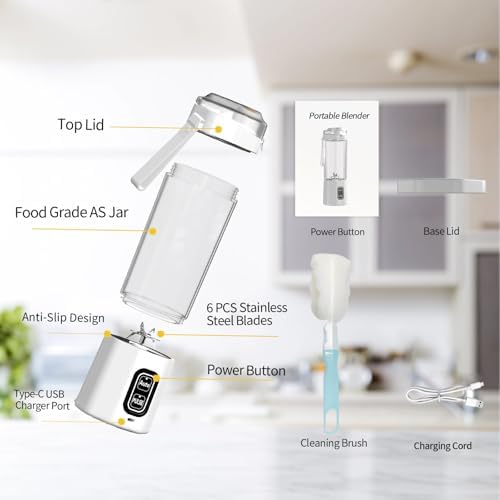 Portable Blender, Personal Blenders with Pulse Mode, Smoothie & Shake Maker - Image 5