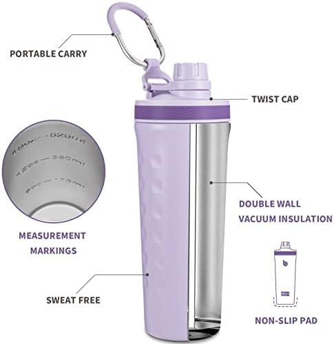 26 oz Shaker Bottle Protein Shaker Purple