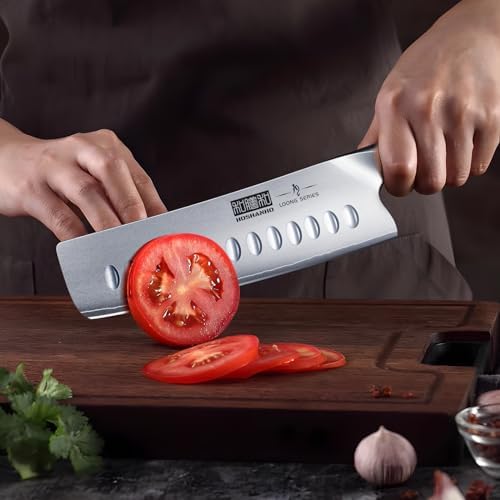 7 Inch Nakiri Knife, Ultra Sharp Japanese Kitchen Chef Knife