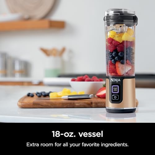Ninja Blast Portable Blender, Cordless,18oz Vessel, Copper, BC151CP - Image 3