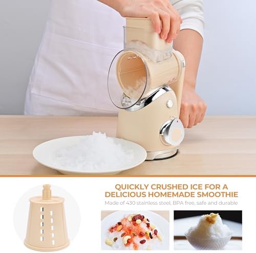 SUSTEAS Rotary Cheese Grater Hand Crank, Kitchen Shredder Vegetable Slicer - Image 3