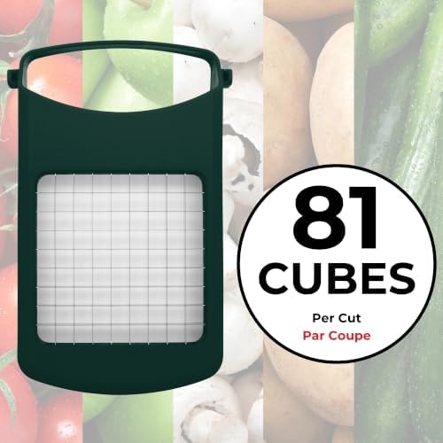 Starfrit Onion Chopper - One-Push Dicing - Stainless Steel Blades - 500ml Container - Green - Image 4