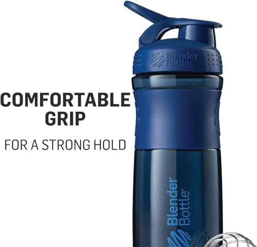 BlenderBottle SportMixer Tritan Grip Shaker Bottle, Moss Green, 28-Ounce - Image 3