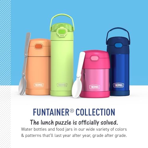 FUNTAINER Kids Food Jar with Spoon, 10oz, Lightyear