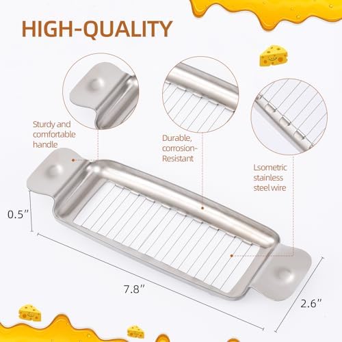 Stainless Steel Butter Slicer, Butter Cutter for Uniform 1/4-Inch Slices - Image 2