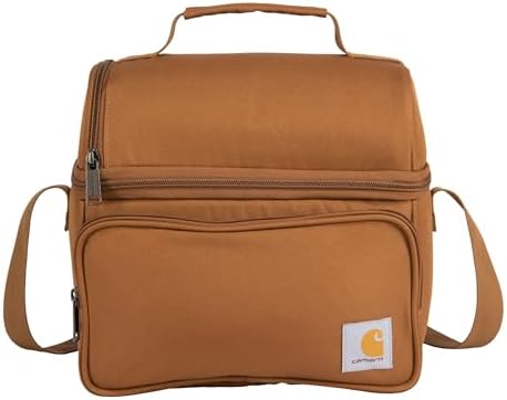Camping Cooler, Worksite Lunch Box, Soft Shell Lunch Bag for Construction Sites, Work and Everyday Use, Brown