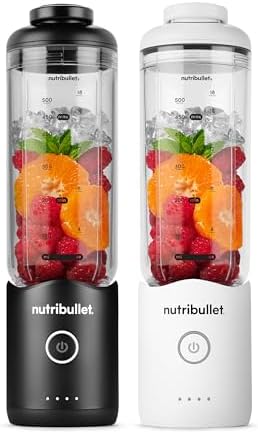 nutribullet Flex portable blender 22oz 2Pack NBPB30200AKAW, Black & White by Unknown