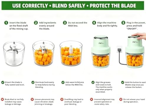 HEYVALUE 20 Oz Glass Baby Food Maker, Baby & Pet Large Food Processor Set - Image 6