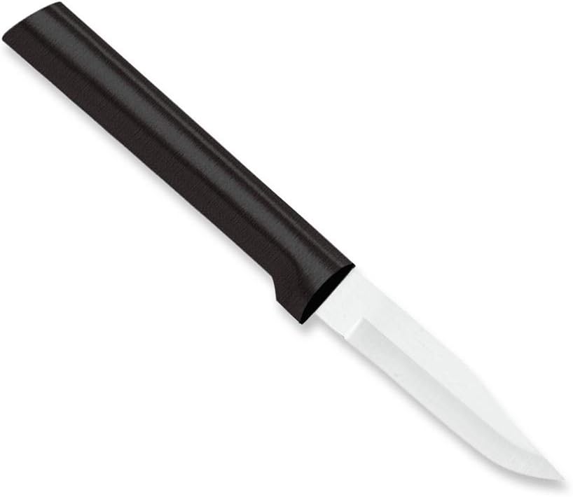 Cutlery Peeling Paring Knife (W202), Black, Pack of 6