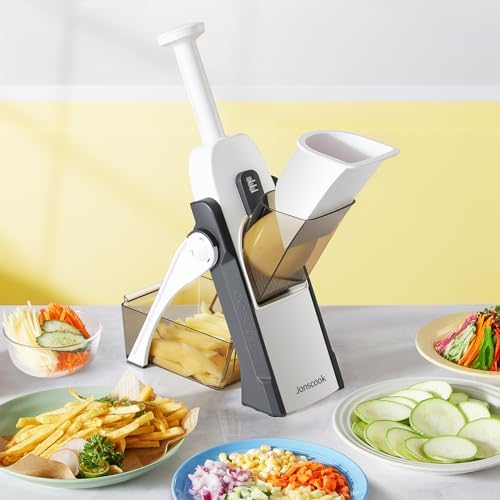 Safe Mandoline Slicer for Kitchen, 5 in 1 Multi Food Chopper, Potato Slicer - Image 2