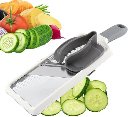Handheld Mandoline Slicer, Adjustable Stainless Steel Blade by Unknown