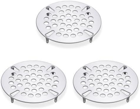 3-1/2" Mop Sink Drain Strainer for Commercial Sink Drain Cover (3 Pack)