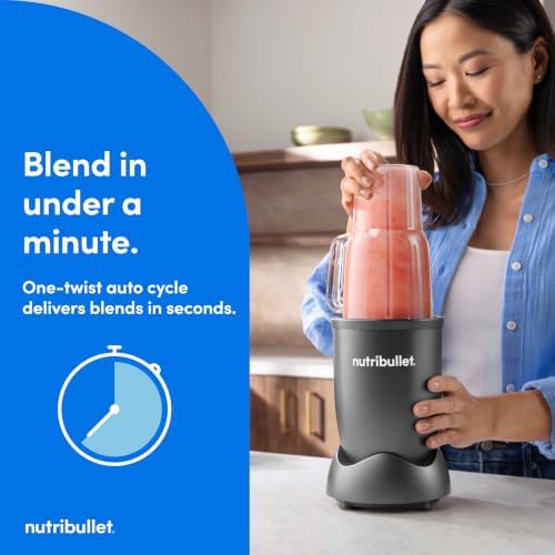 nutribullet Personal Blender, 700W, 21 oz Tumbler Cup, 18 oz Cup, NB30150 - Image 3