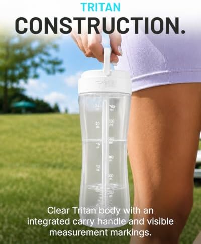 PerfectShaker LUMA 28oz Tritan Protein Shaker Bottle with Straw - Image 4