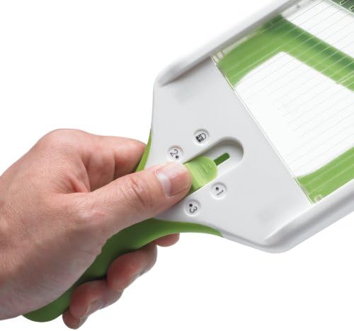 PrepSolutions Adjust-A-Slice & Julienne Mandoline, White & Green – Adjustable Slicer for Fruits and Vegetables - Image 3