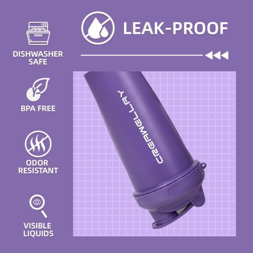 28oz Protein Shaker Bottle with Blending Ball Blue&Purple - Image 3