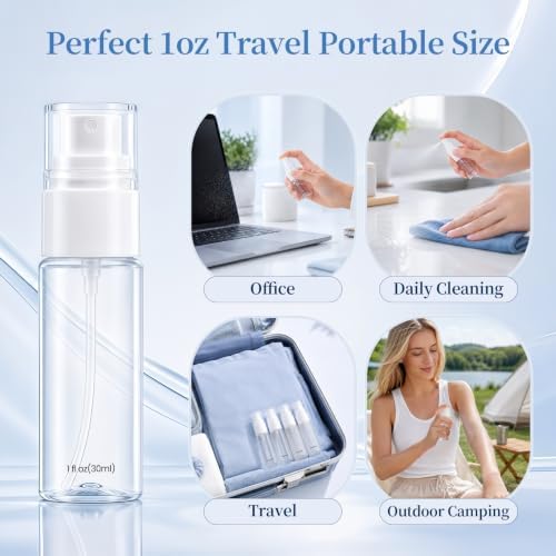 YIERSO Refillable Spray Bottles 1oz 30ml 4-Pack Small Travel Bottle - Image 2