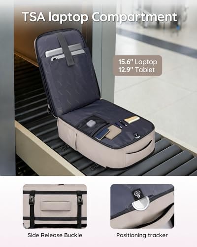 Taygeer Travel Backpack with Shoe Pouch, TSA Approved Personal Item Bag - Image 5