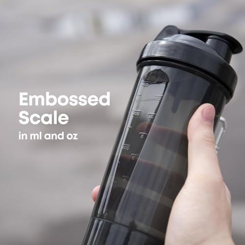 Smartshake 4 Pack Protein Shaker Bottle | Silent Mixing, Leak-Proof Shaker Bottle | Shaker Cups For Protein Shakes | Gym Shaker Bottle | Durable, Bpa-Free, Dishwasher Safe (SLIM) - Image 4