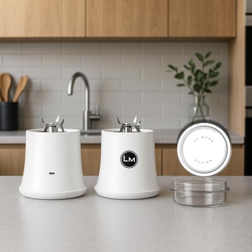Personal Portable Blender for BALL Mason Jar, Blender Attachment Designed for wide mouth jars by Le Marq Design. by Unknown