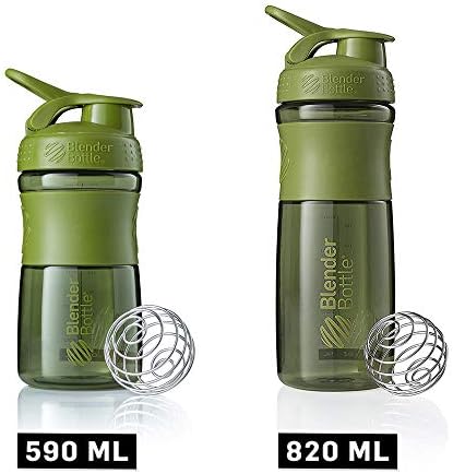 BlenderBottle SportMixer Tritan Grip Shaker Bottle, Moss Green, 28-Ounce - Image 7