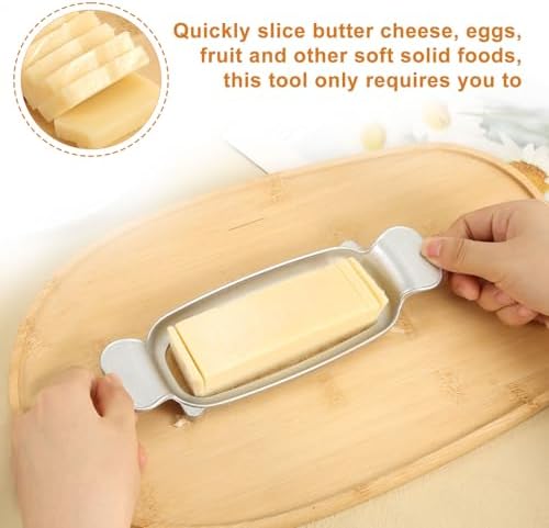 Stainless Steel Cheese Cutter and Butter Slicer with Cheese Tong - Image 4