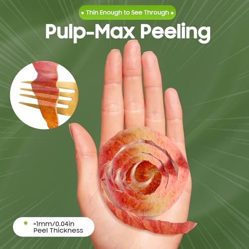 Electric Peeler Tabletop Potato Peeler Spinner Automatic Fruit & Vegetable Peeling Machine Adjustable Automatic Peelers for Hard-Skinned Vegetables and Fruits