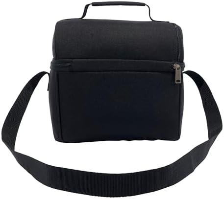 Camping Cooler, Worksite Lunch Box, Soft Shell Lunch Bag for Construction Sites, Work and Everyday Use, Black