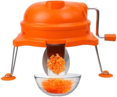 Commercial Vegetable Dicer, 1/4" x 1/4" Manual Tabletop Cuber by YIMONTH