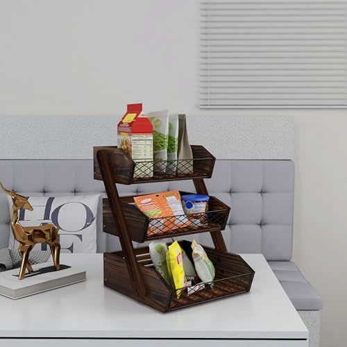 Fruit Basket for Kitchen Counter Organizer,Fruit Bowl Stand Storage