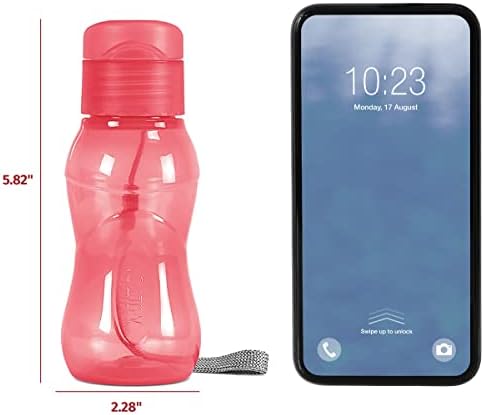 16 pack 6 oz Kids Water Bottle for School Leak Free Flip Lid- Portable Small Sports Water Bottle for Adults Carry Strap Party Favors for Kids Treats Prizes Gifts Goodie Bag Stuffers Bulk Pack