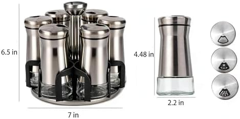 Rotating Spice Rack Organizer for Kitchen Countertop and Cabinet Storage