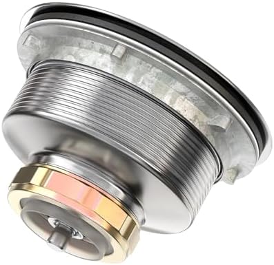 Kitchen Sink Drain Sink Strainer 3-1/2 Inch Drain Assembly Kit Replacement for Universal 3.5 Inch Kitchen Sink, All Stainless Steel Body with Strainer Basket and Drain Stopper (9171，Stainless)