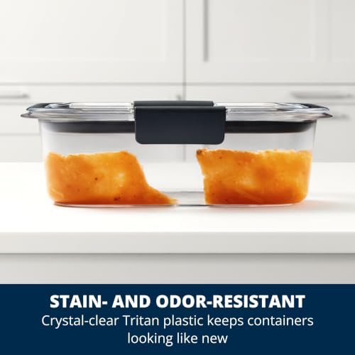 Brilliance Food Storage Containers, Set of 5 (10 Pieces), BPA-Free, Leak-Proof, Clear