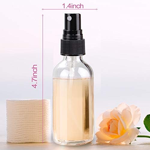 Wedama Spray Bottle, 2 oz Fine Mist Glass Spray Bottle, Little Refillable Liquid Containers for Watering Flowers Cleaning (16 Pack, Clear) - Image 2
