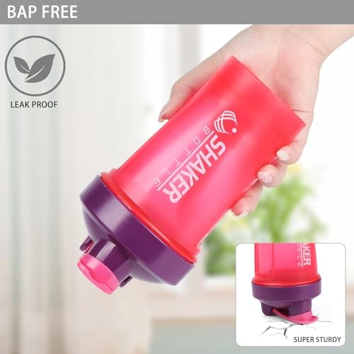 400ml Protein Shaker Bottle,Gym Small Shakes Cup with Mixing Ball - Image 5
