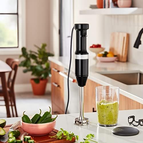 KitchenAid Variable Speed Corded Hand Blender, KHBV53, Onyx Black - Image 4